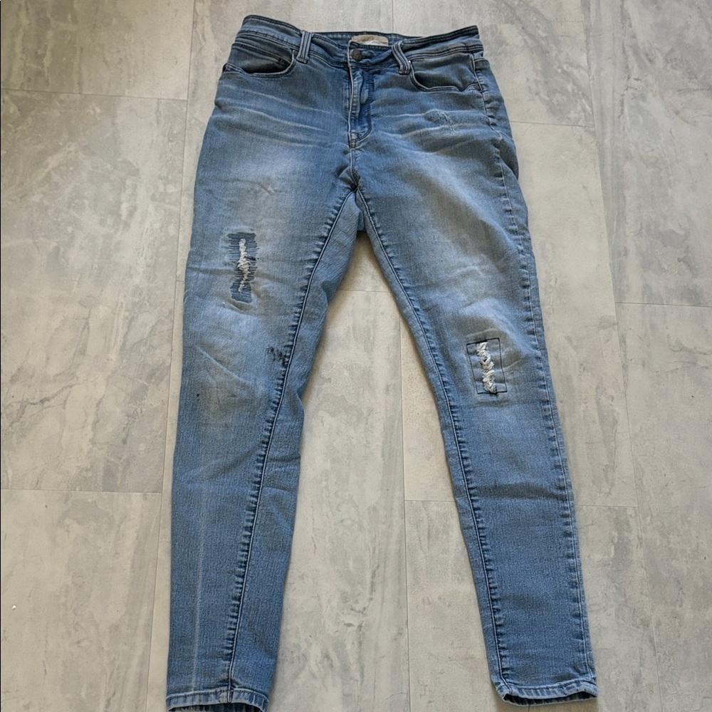 Lola jeans  denim  blue jeans  4-way stretch  skinny jeans  high rise  size 10